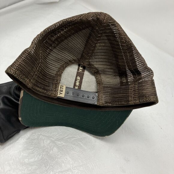 Yeti Coolers Logo Patch Camo Mesh Snapback Cap Camouflage Trucker Hunter Hat - Picture 9 of 10